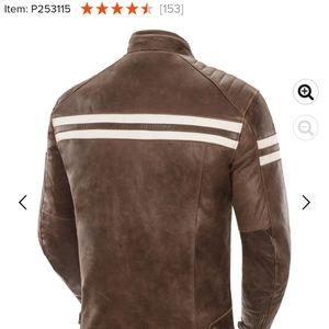 Lightly used rocket brown motorcycle jacket